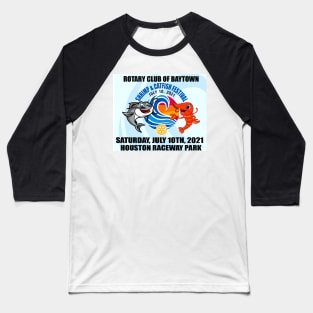 graphic shrimp and catfishhouston racerway Baseball T-Shirt